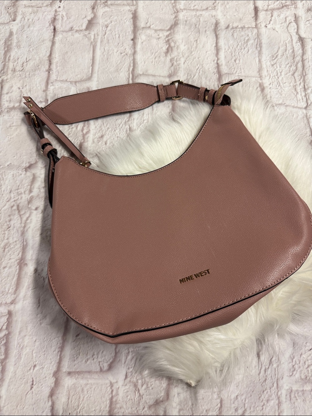 Nine West Dusty Rose Shoulder Hobo Bag